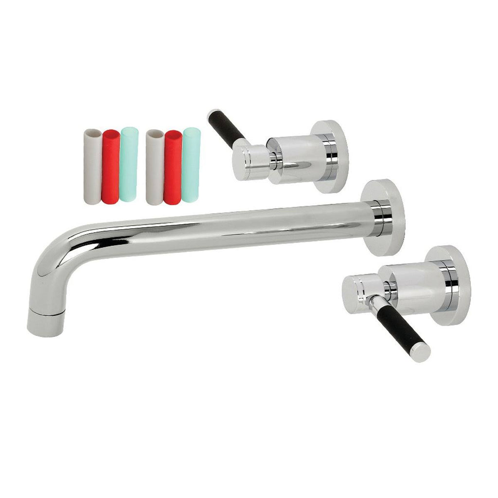 Brushed Brass 2-Handle Wall Mount Roman Tub Faucet I26501