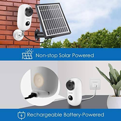 1080p Wireless Battery Security Camera with Solar Panel I5947