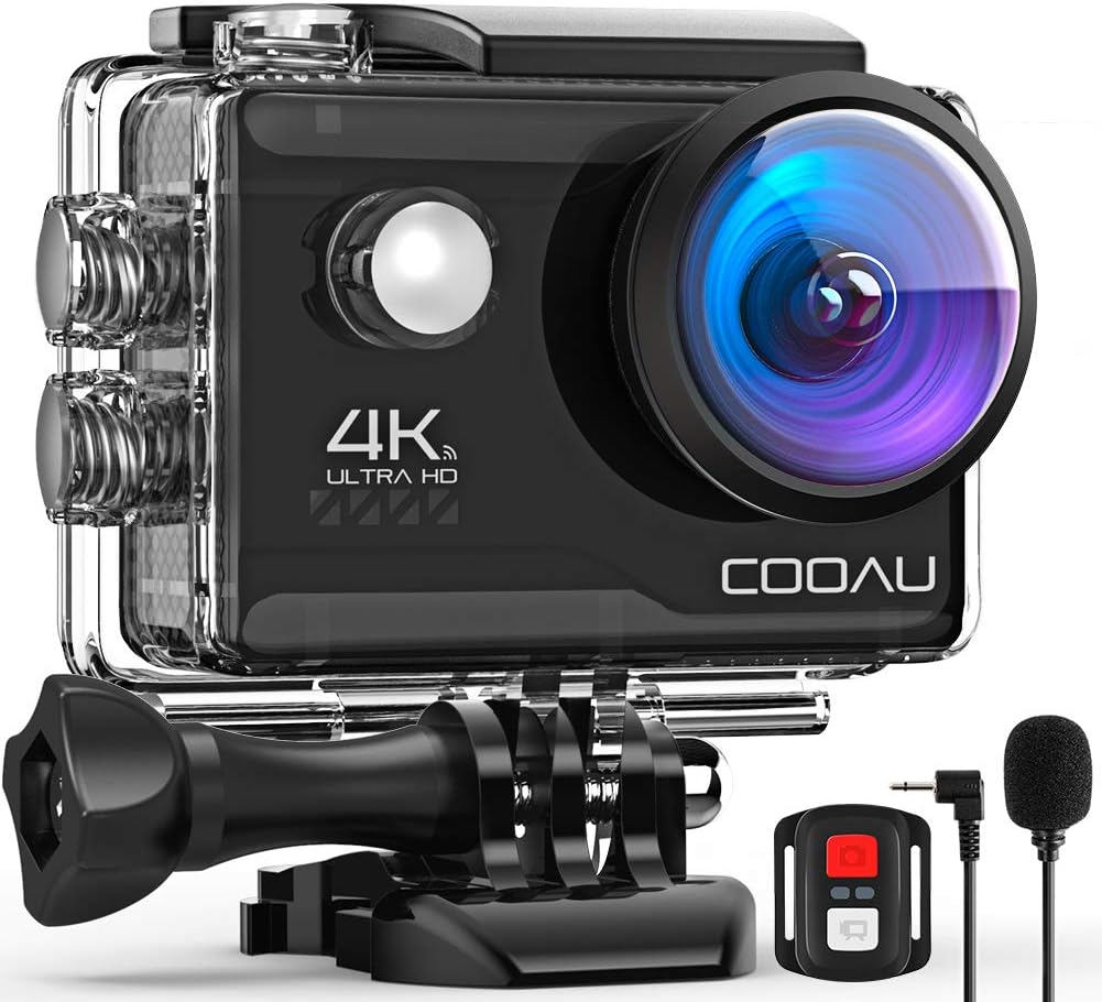 4K 60FPS 20MP WiFi Action Camera with Dual Screen and 2 Batteries Q3426