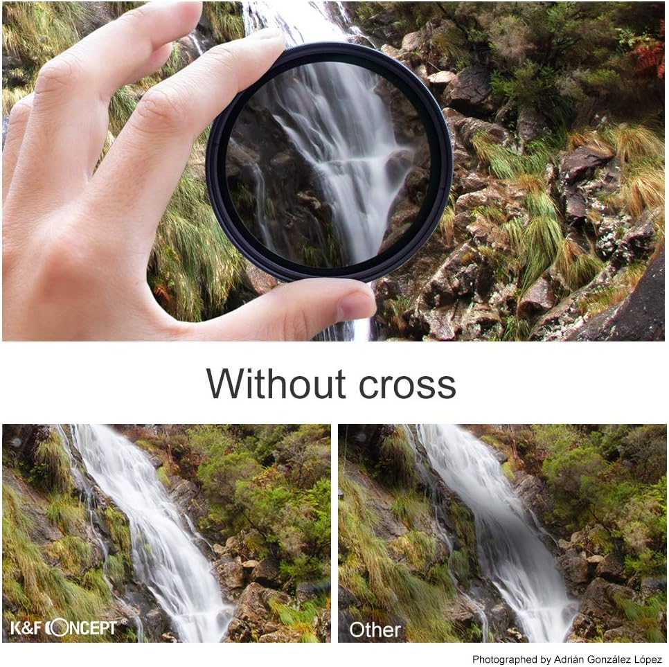 77mm Variable ND Filter ND2-ND32 Camera Lens Filter with Multi-Layer Coatings Pack of 2 Z735794