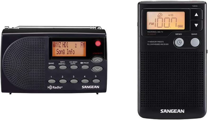 Black Pack of 2 Portable Radio Z294