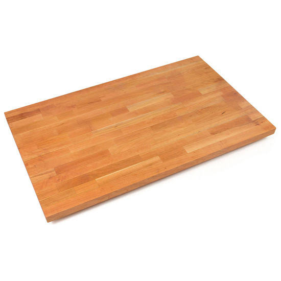 1-3/4x22 Thick American Cherry Butcher Block Island Countertop 48x22 W x 27x22 D, Oil Finish G249