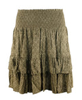 Women's Printed Tiered Skirt 10 Petite L1715