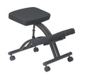Black Memory Foam Knee Chair with Casters R782655