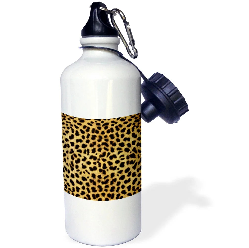 Cheetah Animal Print Sports Water Bottle, 21oz Q41533