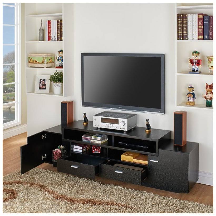 72x22 Black TV Stand R22432
