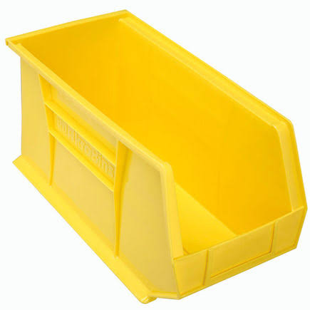 Yellow Plastic Stacking Bin D61090
