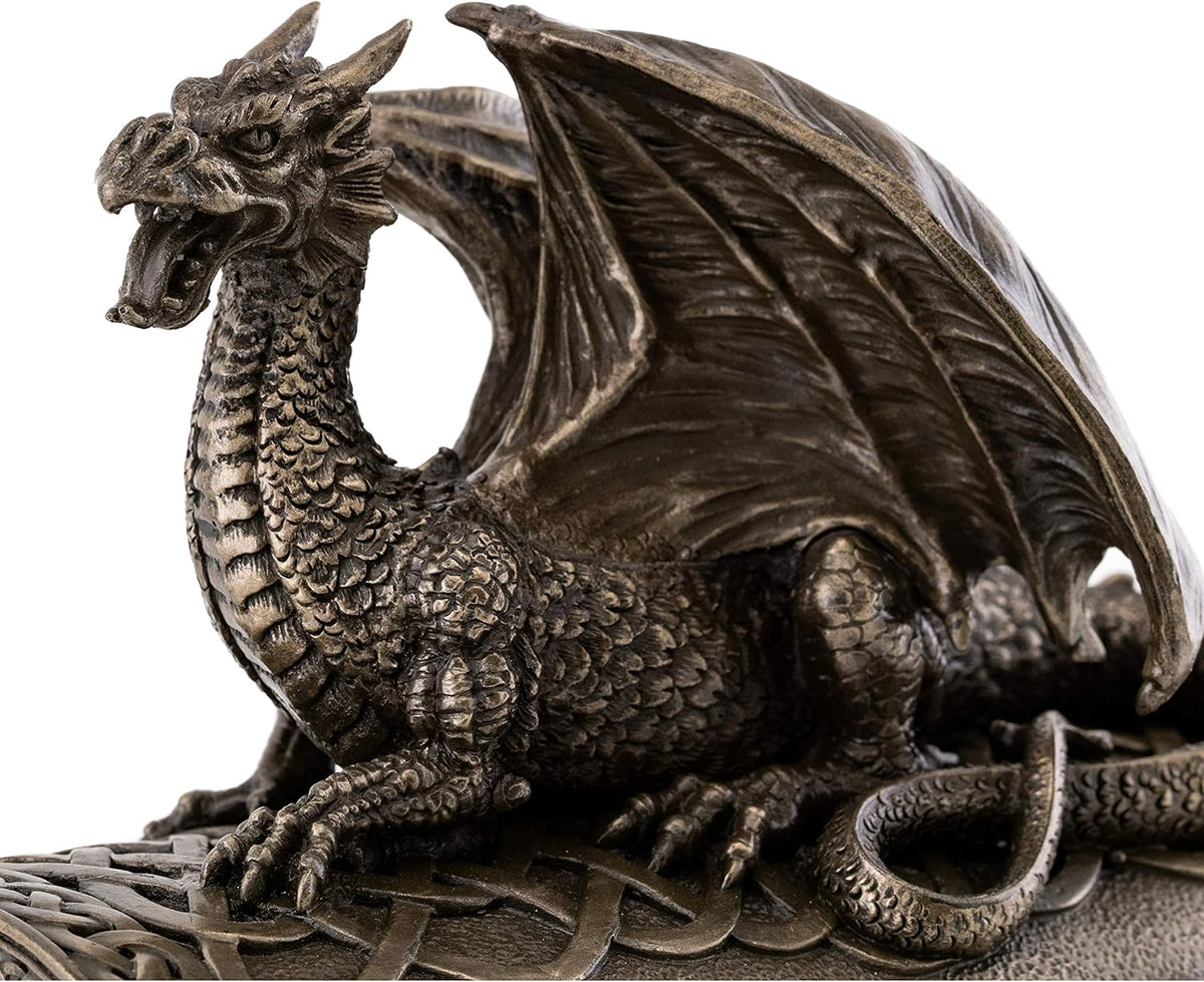 7-Inch Cold Cast Bronze Jewelry Box T809106