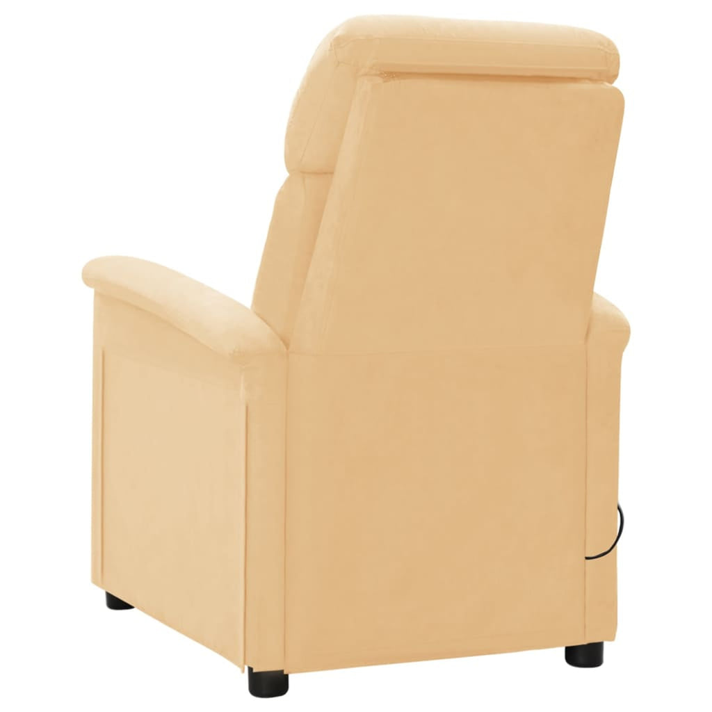 Electric Massage Recliner with Adjustable Footrest and Side Pocket, Faux Leather Sofa Chair H81927