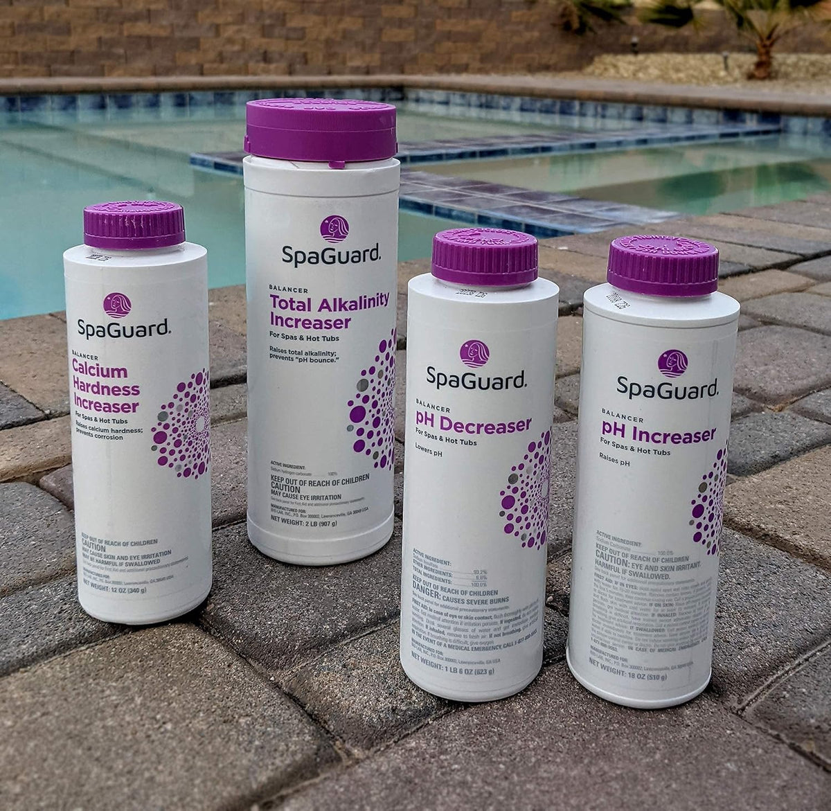 Spa and Hot Tub Chemical Balancer Maintenance Kit with Test Strips V4454