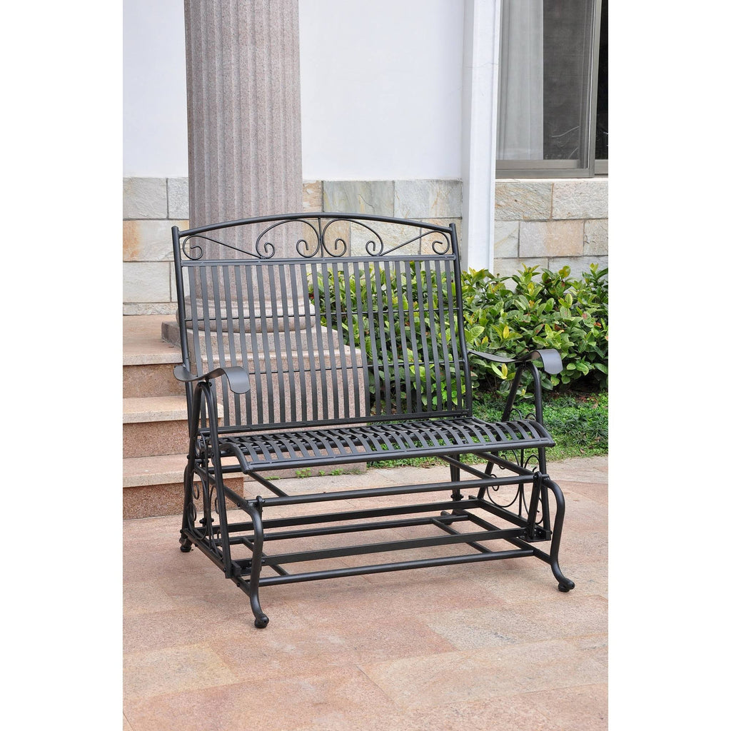 Black Iron Patio Double Glider P620