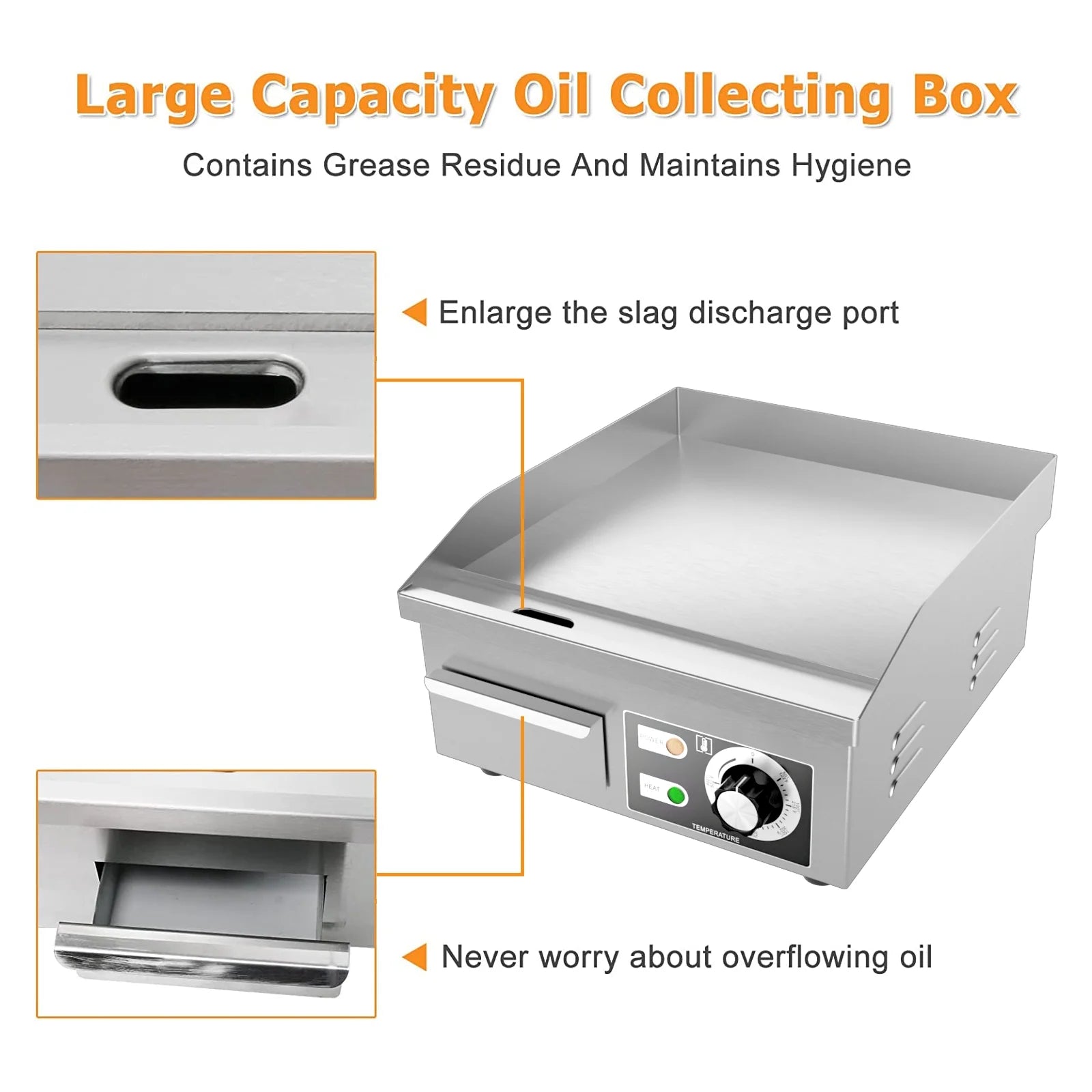 Cast Iron Electric Griddle X339