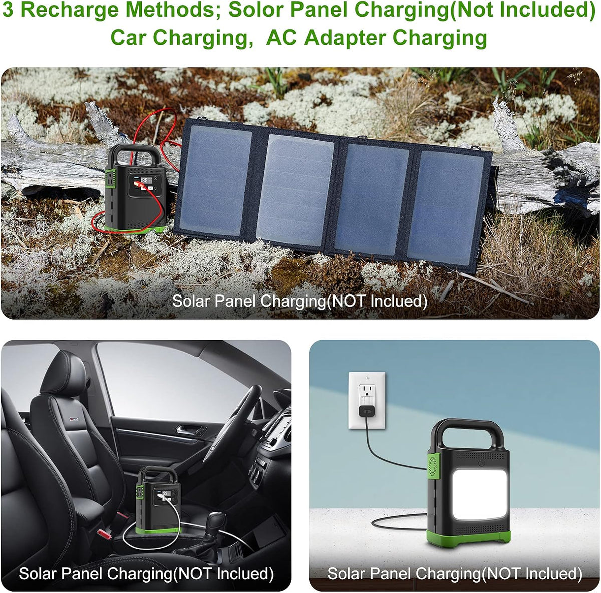 80W AC Outlet Portable Power Station with LED Light J57631
