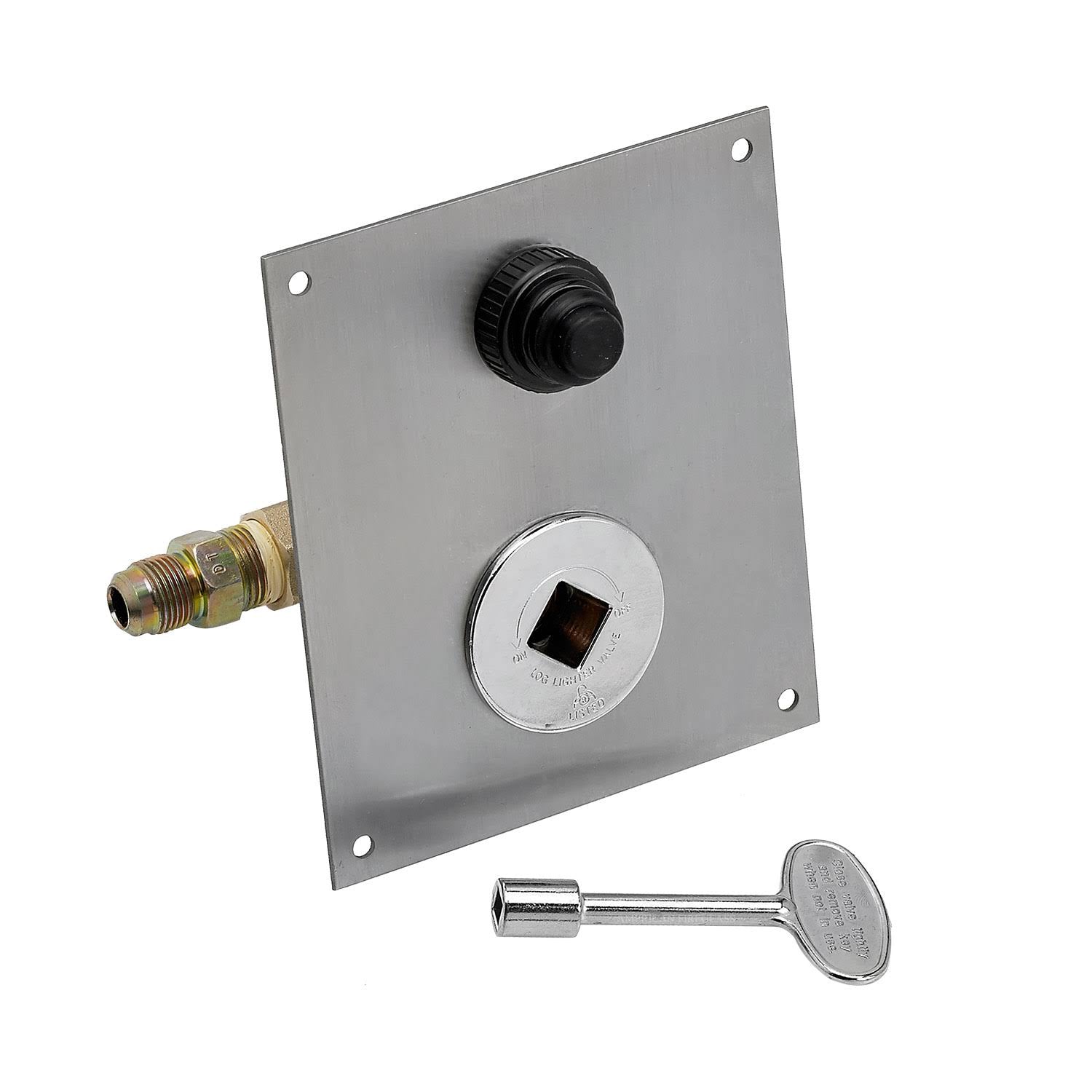18x22 Rectangular Stainless Steel Drop in Firepit Pan with Spark Ignition Kit H513966