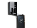 Black Fold Down Desk Wall Cabinet with Chalkboard Q51562