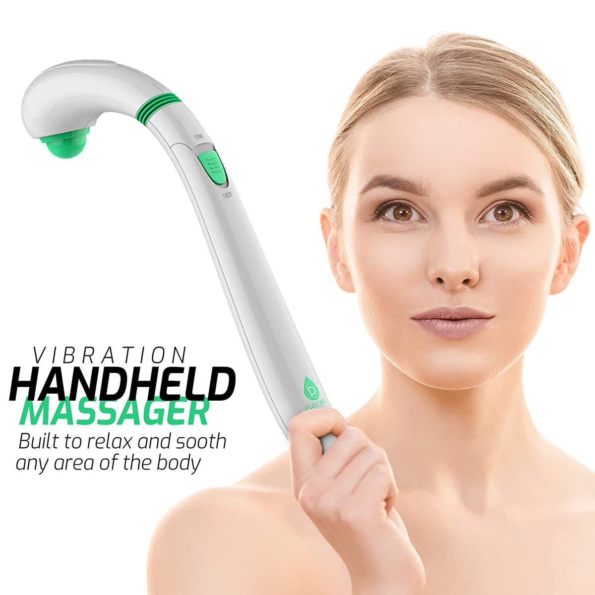 9-Speed Massage Gun & Portable Handheld Massager Bundle
