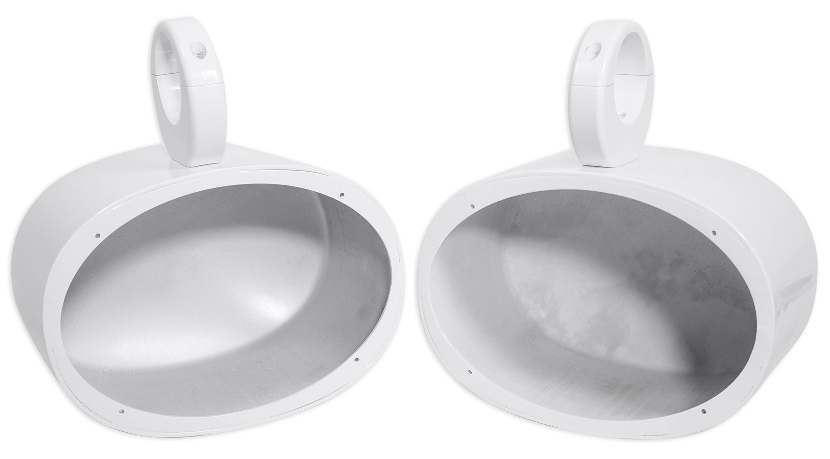 6x9 White Aluminum Wakeboard Tower Speaker Pod Enclosures Y2542