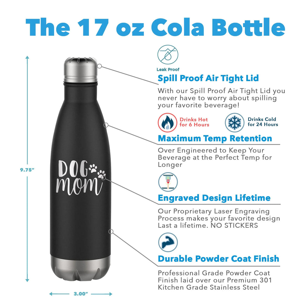 17 oz Navy Water Bottle J9542