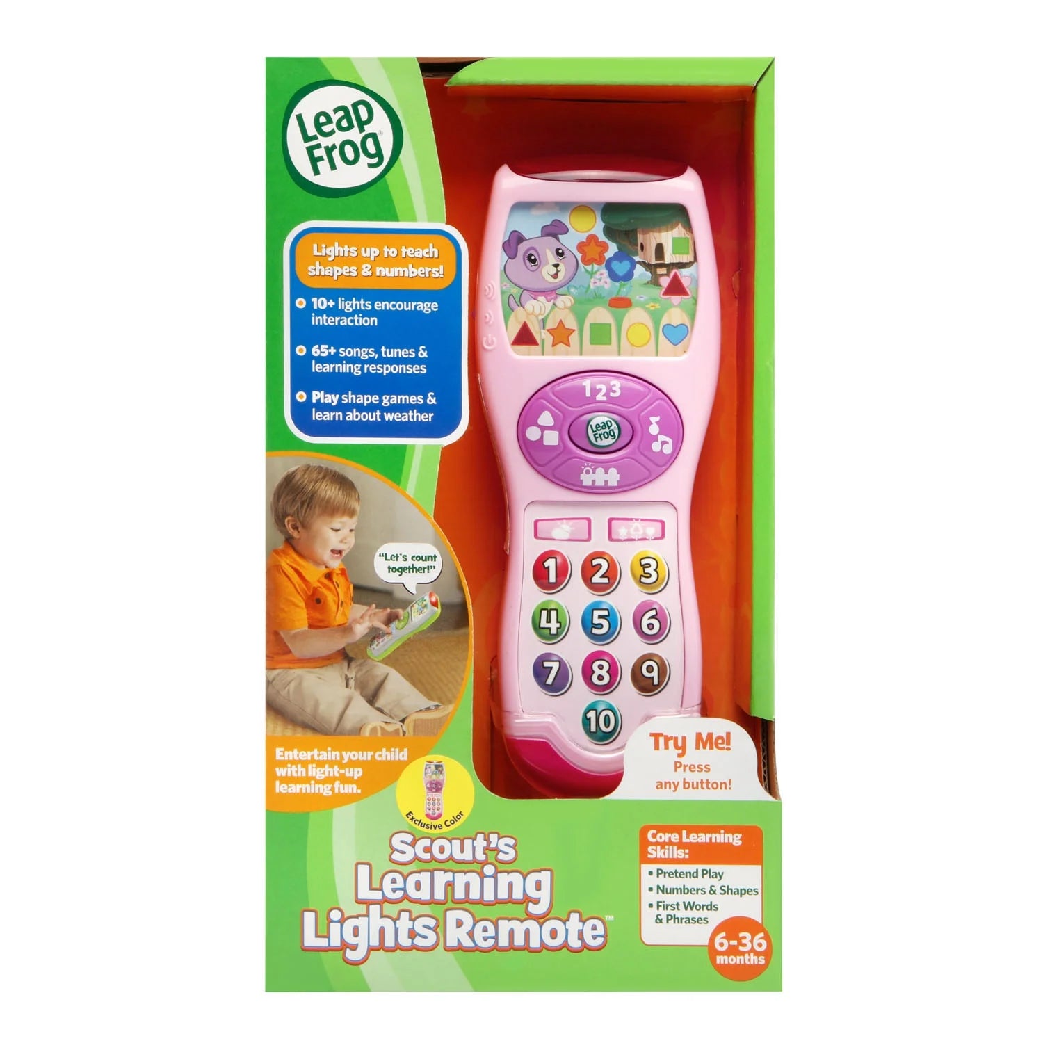 Pink Learning Lights Remote V229