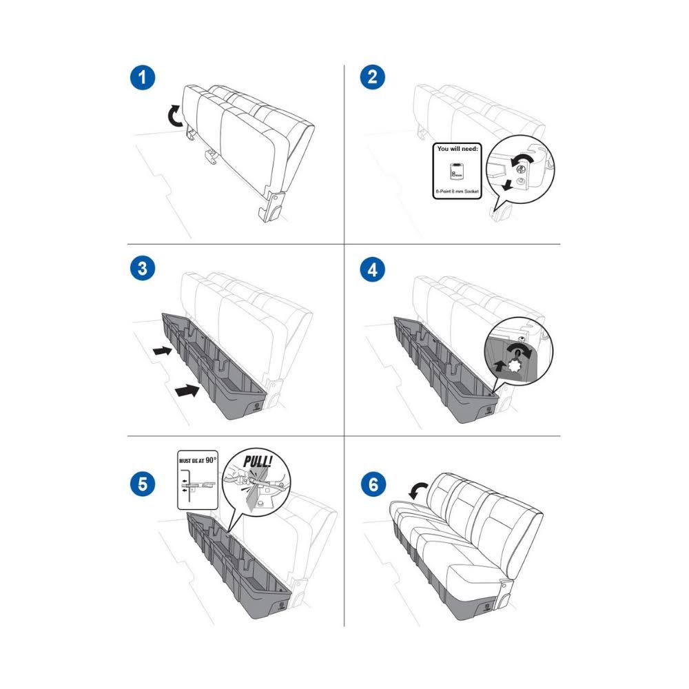 Rear Underseat Storage Box T66302