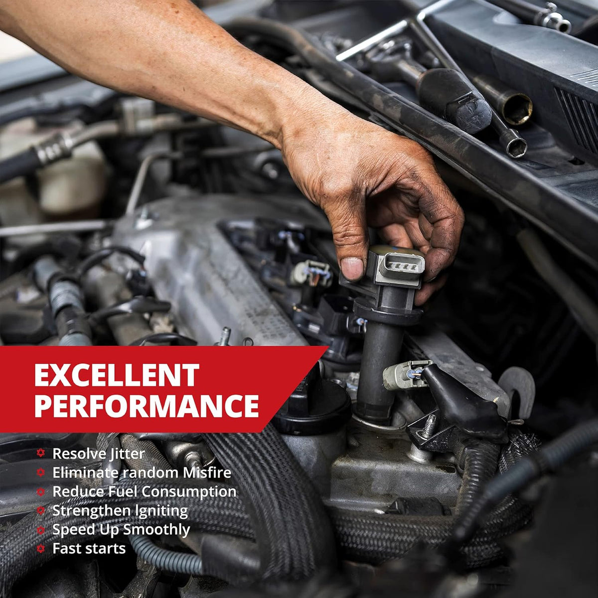 Set of 4 Ignition Coil for Toyota Camry Corolla Highlander Matrix RAV4 Solara 2.4L L4 A328616