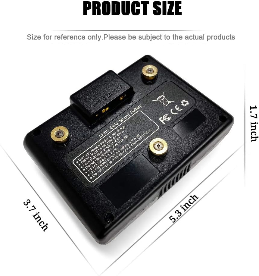 Gold Mount Battery with D-Tap and USB Output Port E488