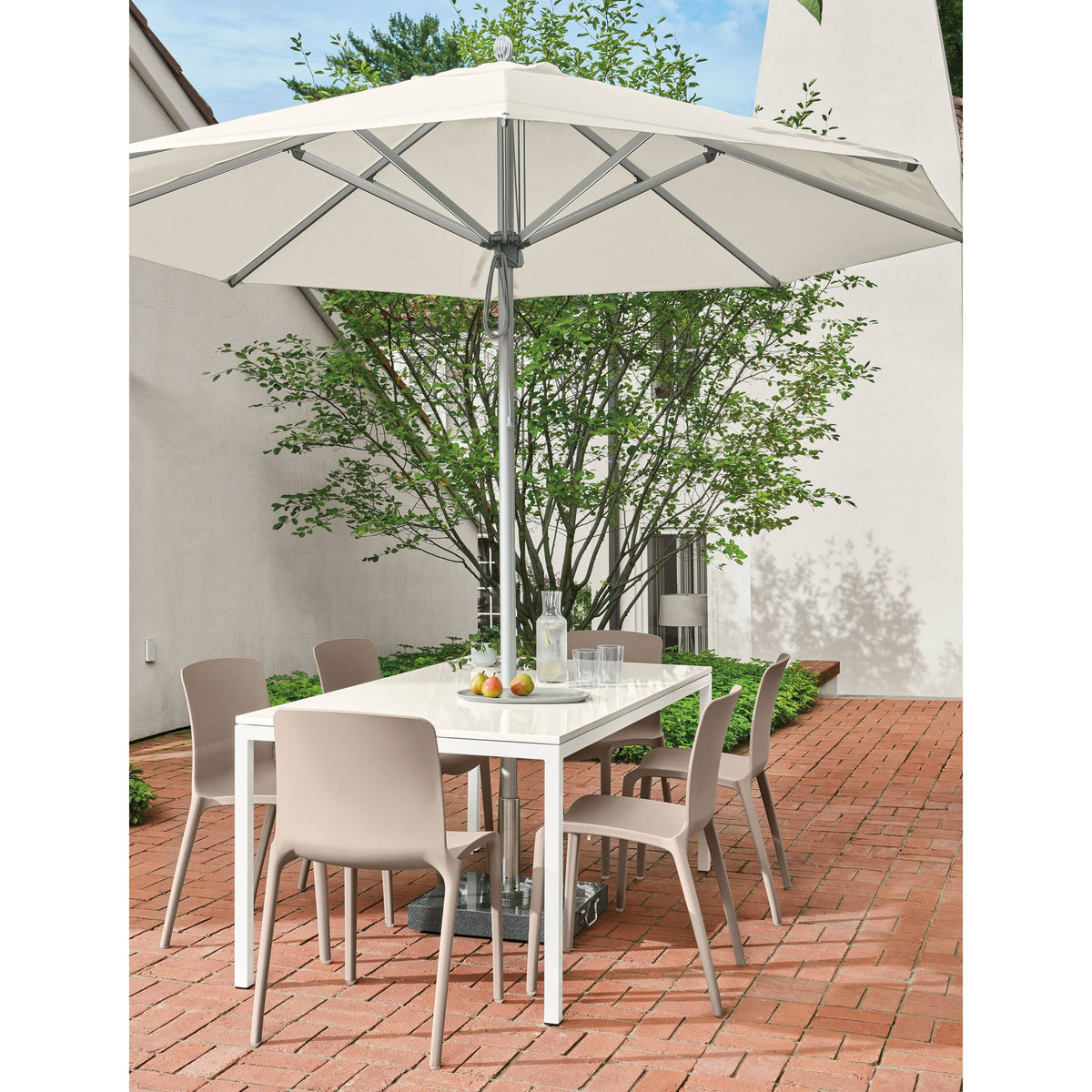 Orange Recycled HDPE Patio Table I181