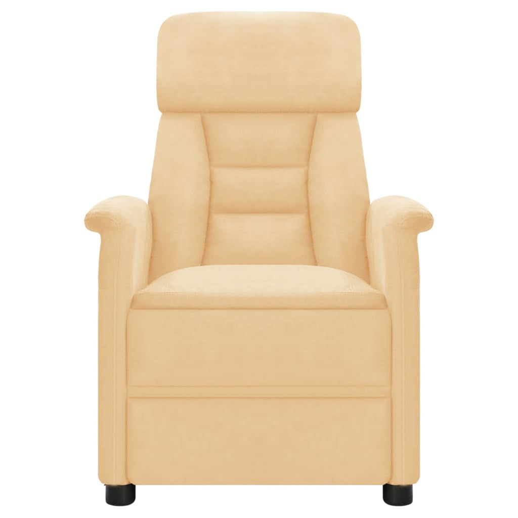 Electric Massage Recliner with Adjustable Footrest and Side Pocket, Faux Leather Sofa Chair H81927
