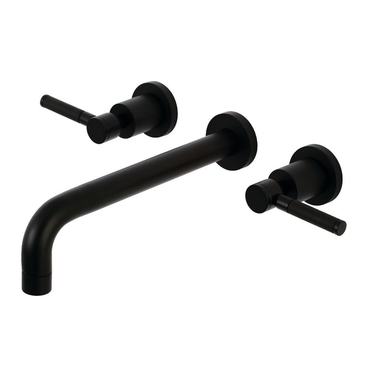 Brushed Brass 2-Handle Wall Mount Roman Tub Faucet I26501