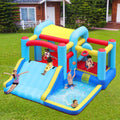 Inflatable Water Slide Bounce House with Splash Pool & Basketball Rim O335570