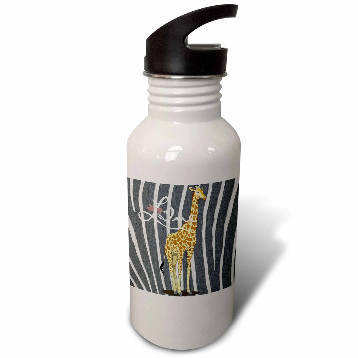 Zebra Print Giraffe Sports Water Bottle P215