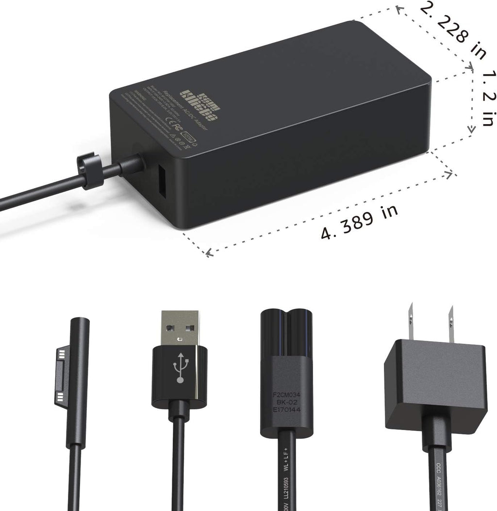 127W 15V 8A Power Adapter with Carrying Case C49688