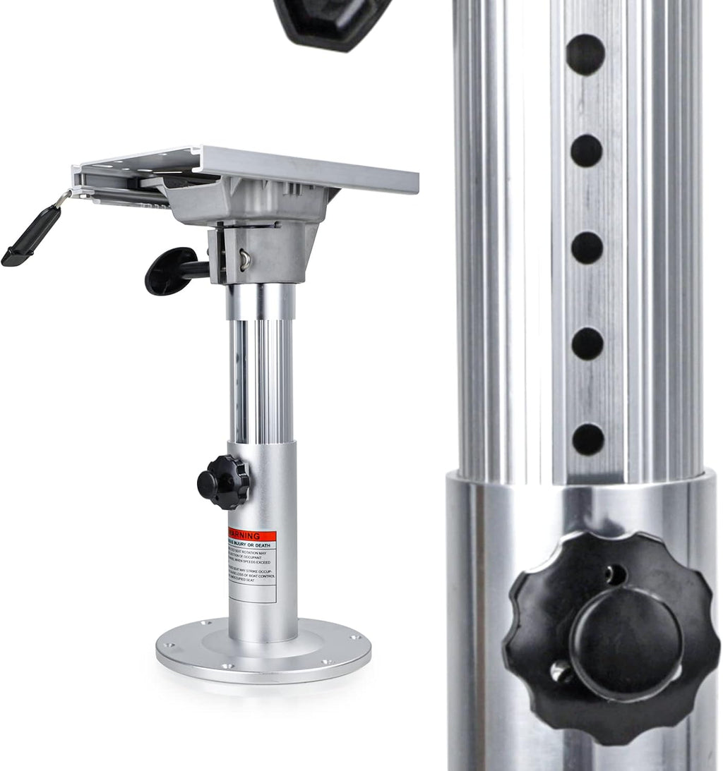 Adjustable Aluminum Marine Boat Seat Pedestal with Slide H44324