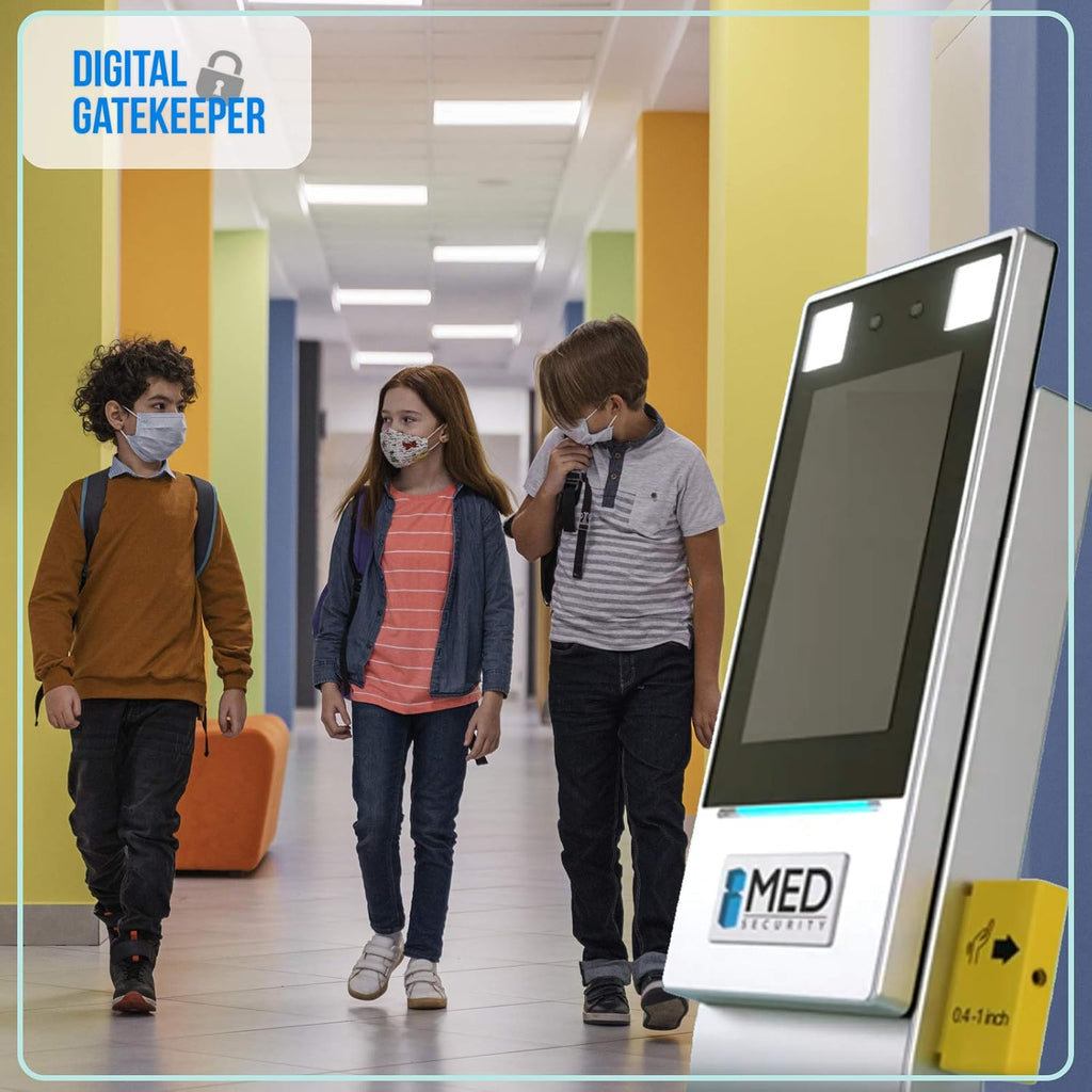 Contactless Scanning Kiosk with Facial Recognition and Temperature Scanner C4465