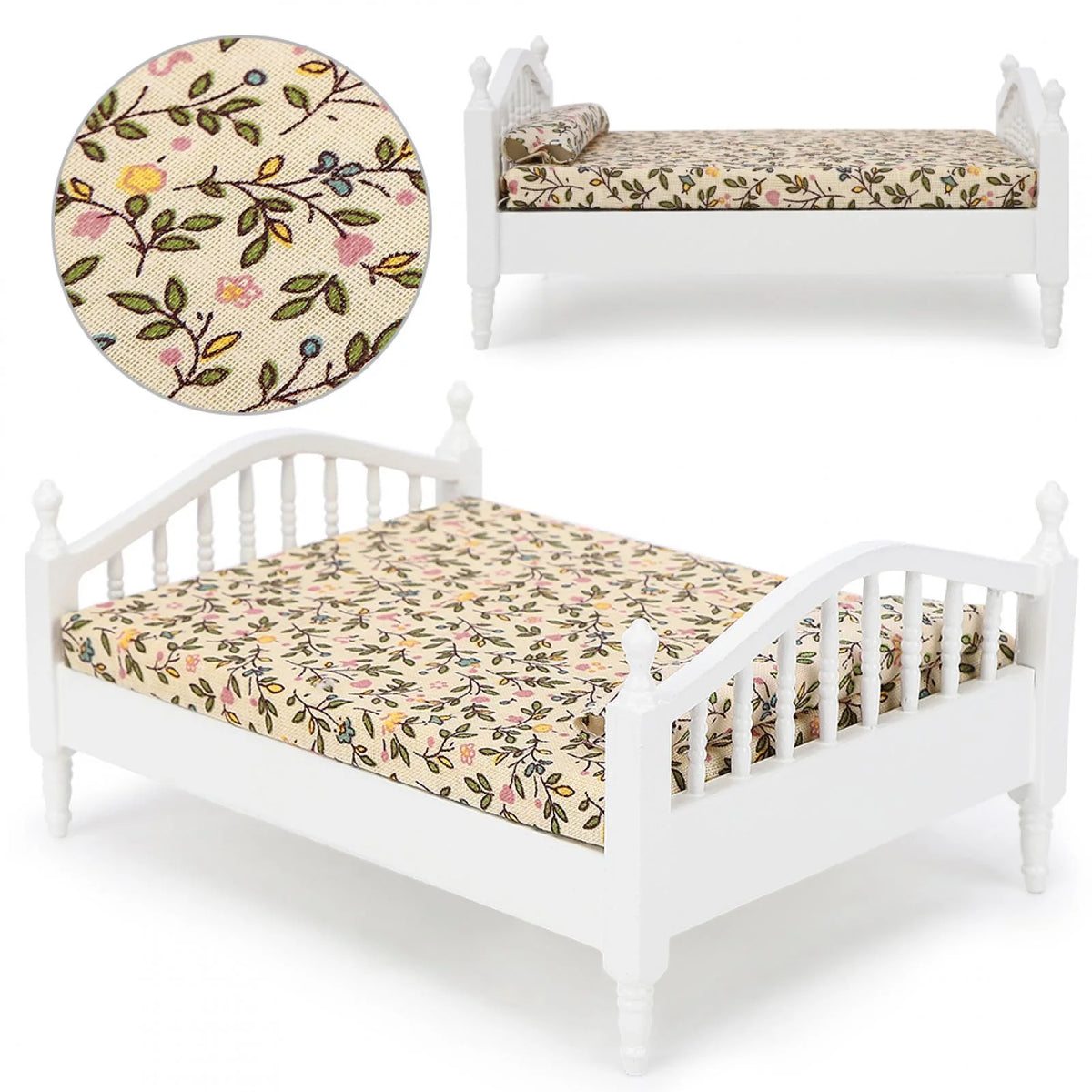 Miniature Dollhouse Bed O535425