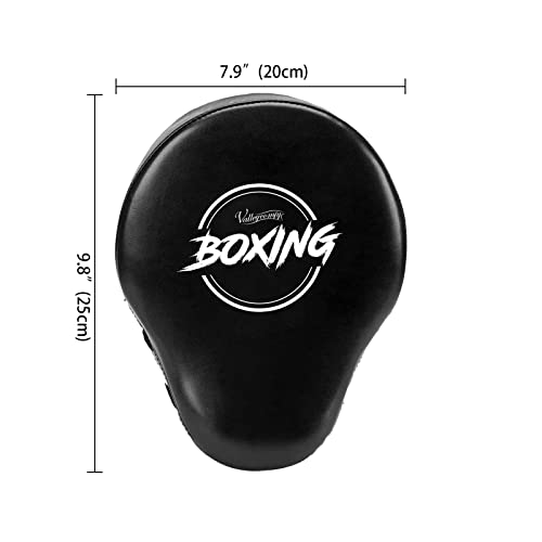 Boxing Curved Focus Punching Mitts Leatherette Training Hand Pads I2495