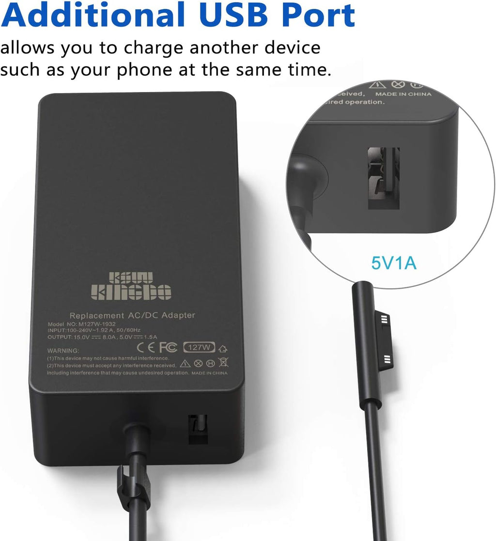 127W 15V 8A Power Adapter with Carrying Case C49688