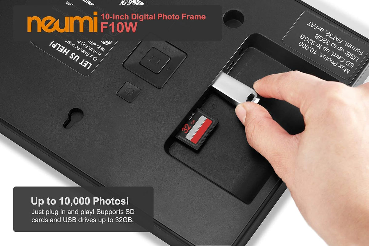 10-Inch IPS LCD Digital Photo Frame Pack of 2 G3090