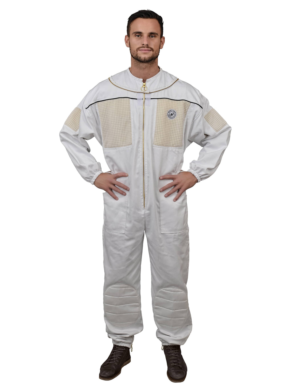 Ventilated Beekeeping Suit with Square Veil (Medium) B315