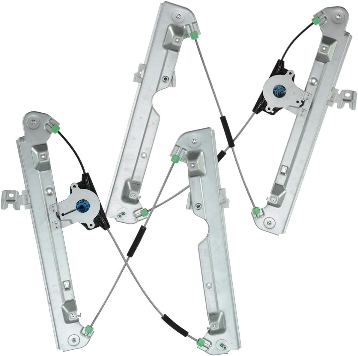 Electric Power Window Regulator Without Motor Front Left Driver Side Pack of 2 B36706