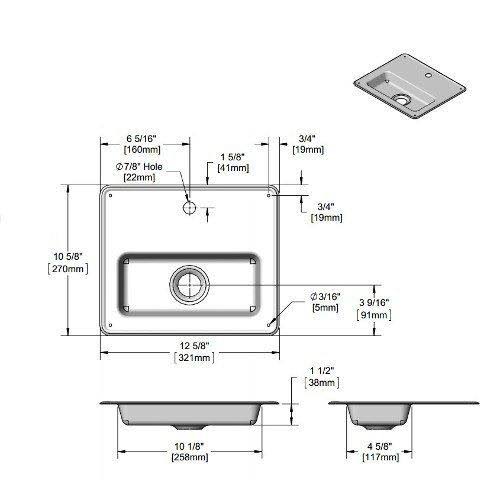 Brass Drip Pan (Stainless Steel) W2770