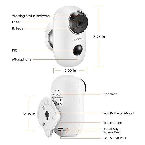 1080p Wireless Battery Security Camera with Solar Panel I5947