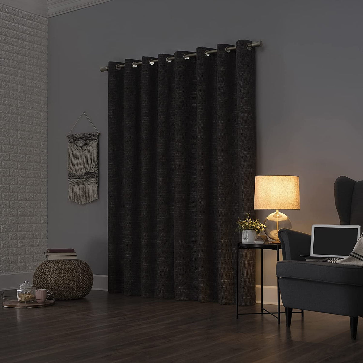 63-Inch Grommet Blackout Window Curtain Panel I9238