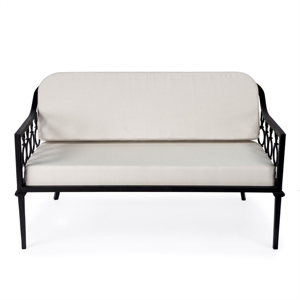 Black Outdoor Loveseat and Sofa 2-Piece Set Z6133