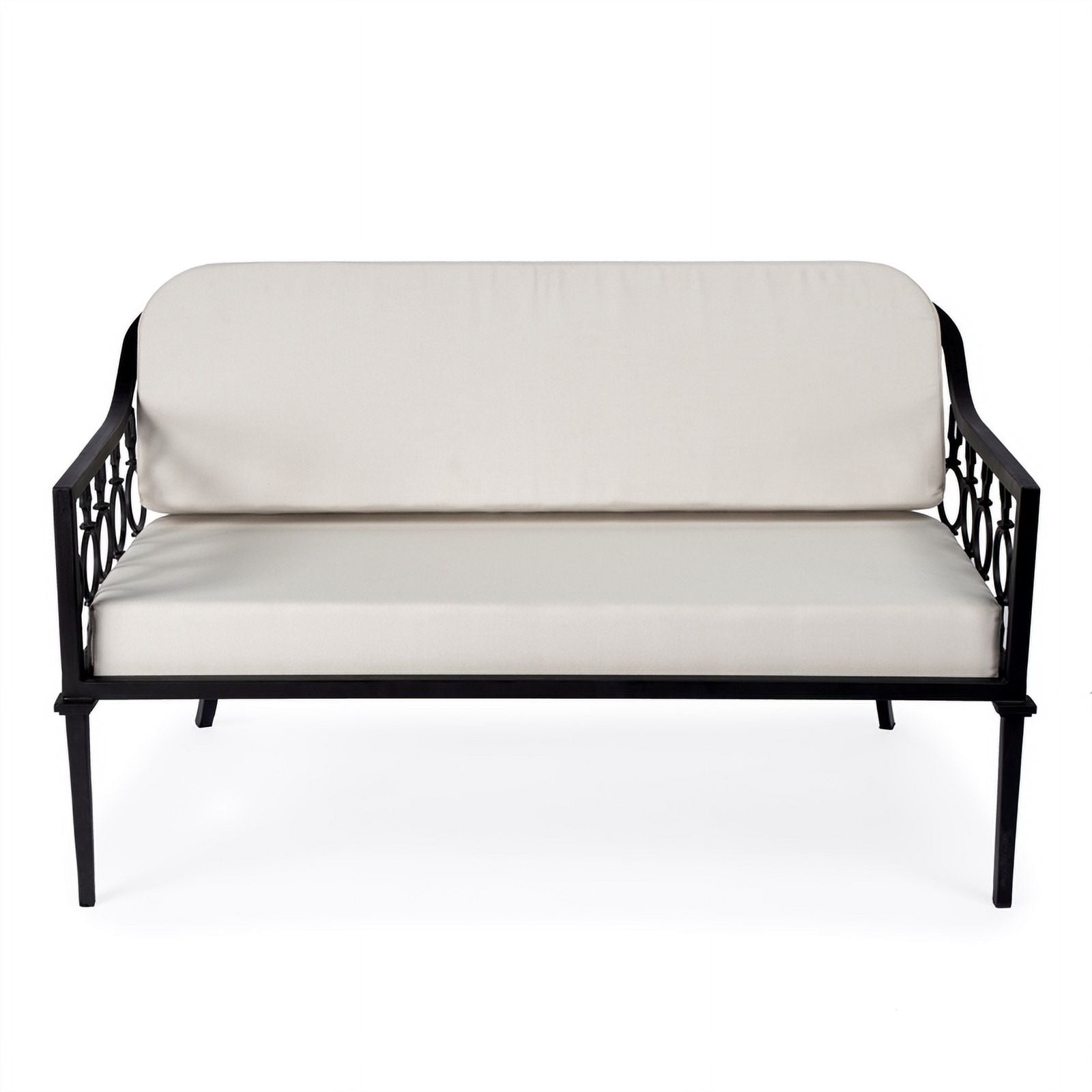 Black Outdoor Loveseat and Sofa 2-Piece Set Z6133