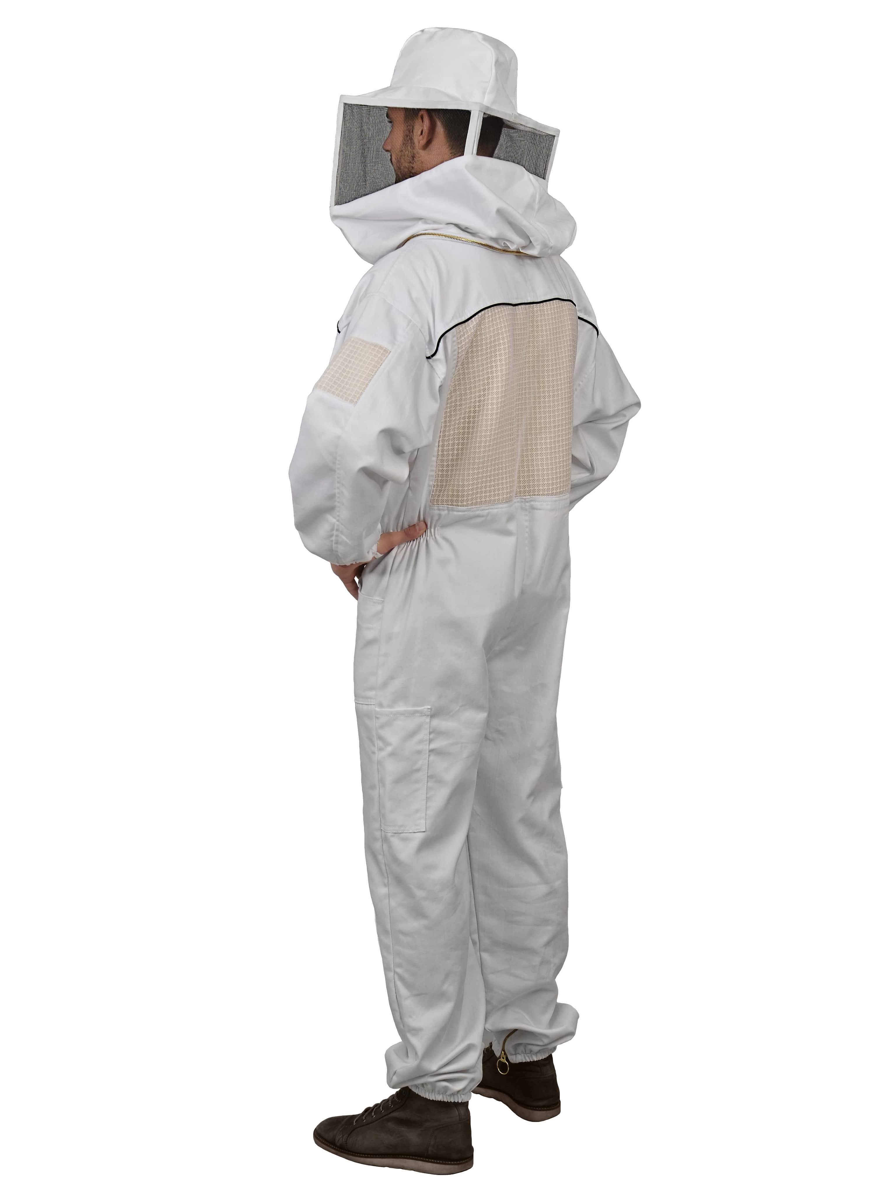 Ventilated Beekeeping Suit with Square Veil (Medium) B315