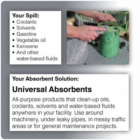 Gray Universal Absorbent Pad, PK100 O470