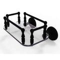 Matte Black Wall Mounted Glass Guest Towel Tray R486