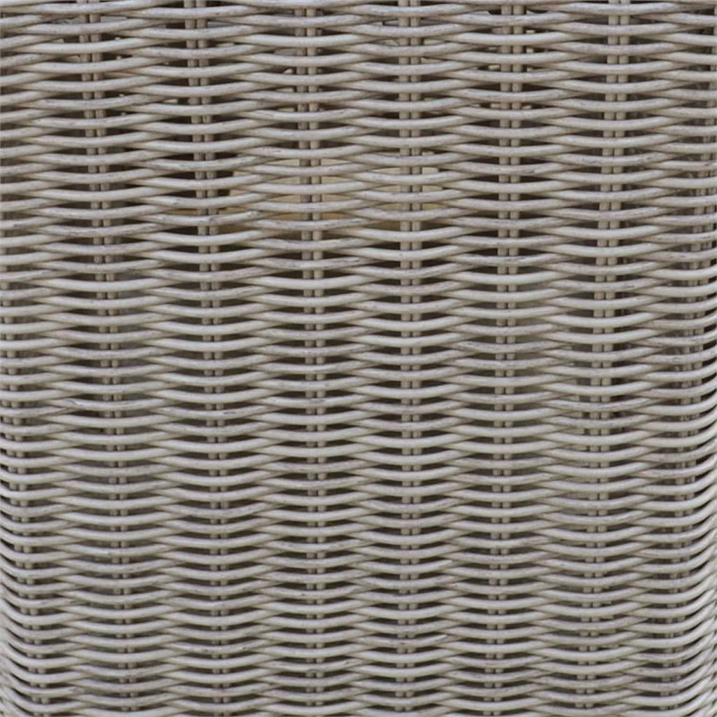 Beige Curved Armless Outdoor Wicker Patio Sofa D554033