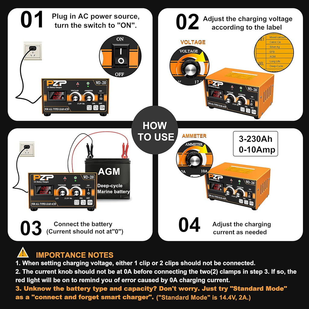 12v Automatic Battery Charger and Maintainer E835